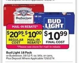 Bud Light 18 Pack