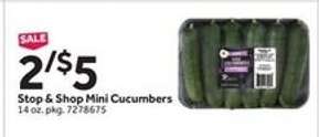 Stop & Shop Mini Cucumbers