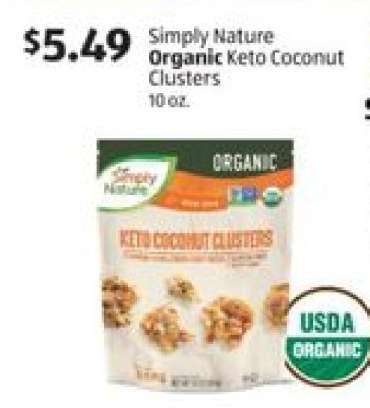 Simply Nature Organic Keto Coconut Clusters