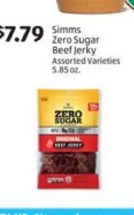 Simms Zero Sugar Beef Jerky