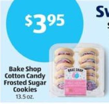 Bake Shop Cotton Candy Frosted Sugar Cookies