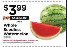 Whole Seedless Watermelon