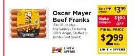 Oscar Mayer Beef Franks