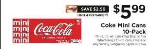 Coke Mini Cans 10-Pack