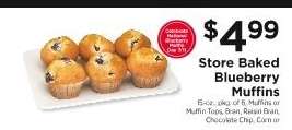 Store Baked Blueberry Muffins