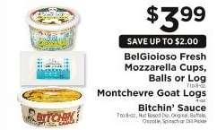 BelGioioso Fresh Mozzarella Cups, Balls or Log