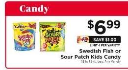 Swedish Fish or Sour Patch Kids Candy