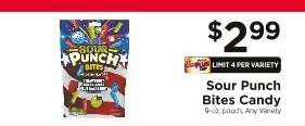 Sour Punch Bites Candy