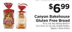 Canyon Bakehouse gluten free bread