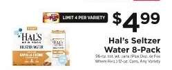 Hal’s Seltzer Water 8-Pack