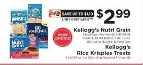 Kellogg's Nutri Grain & Rice Krispies Treats