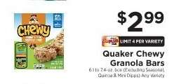 Quaker Chewy Granola Bars