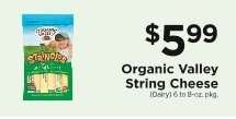 Organic Valley String Cheese