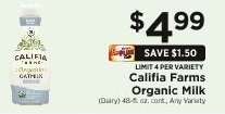 Califia Farms Organic Milk