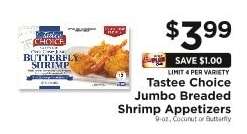 Tastee Choice Jumbo Breaded Shrimp Appetizers