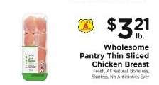 Wholesome Pantry Thin Sliced Chicken Breast