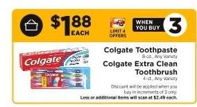 Colgate Toothpaste / Colgate Extra Clean Toothbrush