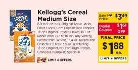 Kellogg's Cereal Medium Size