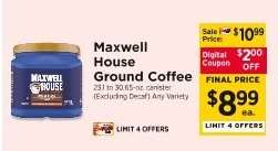 Maxwell House Ground Coffee*
