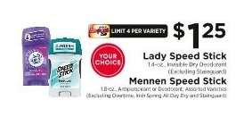 Lady Speed Stick / Mennen Speed Stick