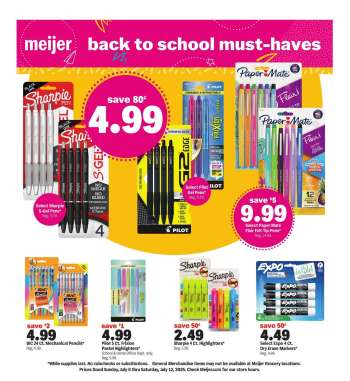 Meijer Flyer - 07/06/2025 - 07/12/2025.