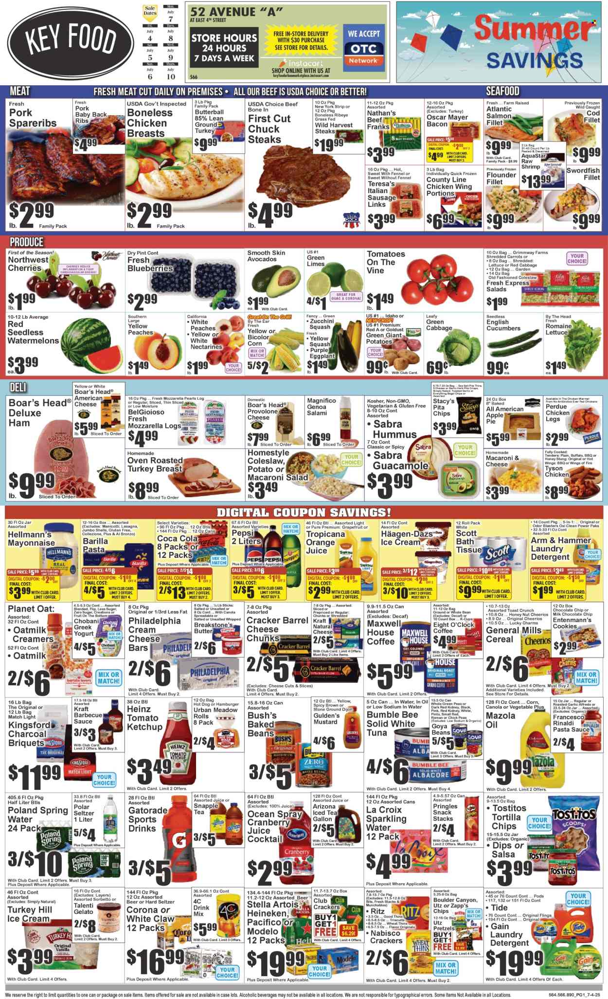 Key Food ad - 07/04/2025 - 07/10/2025. Page 1