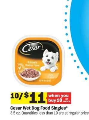 Cesar Wet Dog Food Singles*
