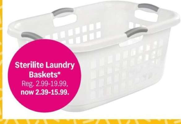 Sterilite Laundry Baskets*