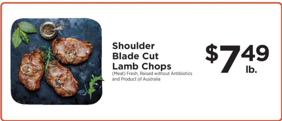 Shoulder Blade Cut Lamb Chops