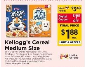 Kellogg's Cereal Medium Size