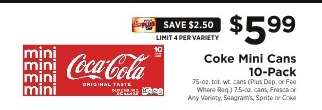 Coke Mini Cans 10-Pack