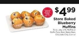 Store Baked Blueberry Muffins