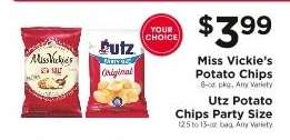 Miss Vickie's Potato Chips / Utz Potato Chips Party Size