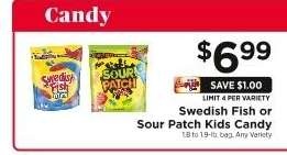 Swedish Fish or Sour Patch Kids Candy