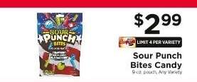 Sour Punch Bites Candy