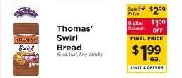 Thomas' Swirl Bread