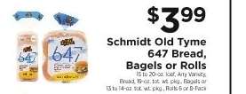 Schmidt Old Tyme 647 Bread, Bagels or Rolls