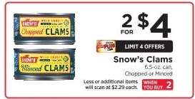 Snow's Clams