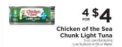 Chicken Of The Sea Chunk Light Tuna