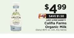 Califia Farms Organic Milk