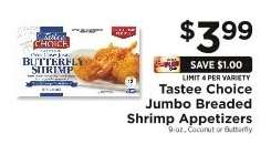 Tastee Choice Jumbo Breaded Shrimp Appetizers