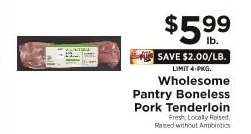 Wholesome Pantry Boneless Pork Tenderloin