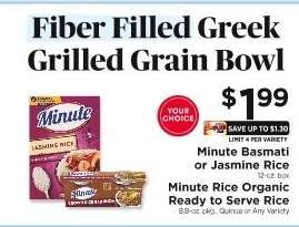 Minute Basmati or Jasmine Rice / Minute Rice Organic Ready to Serve Rice