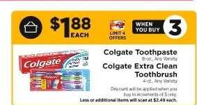 Colgate Toothpaste / Colgate Extra Clean Toothbrush