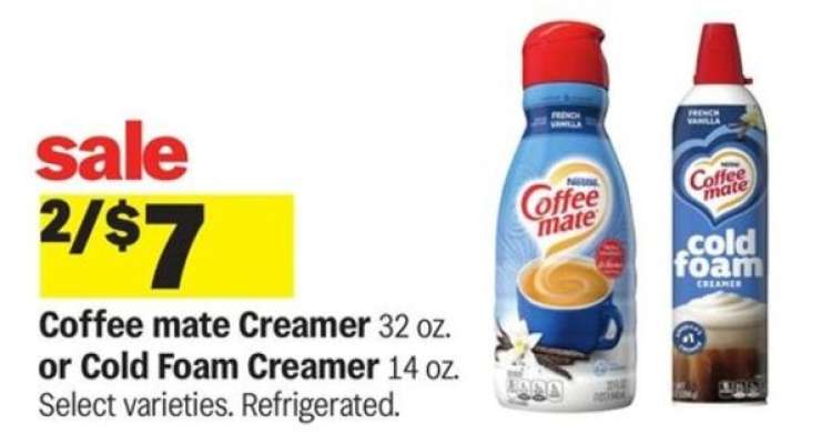 Coffee Mate Creamer or Cold Foam Creamer