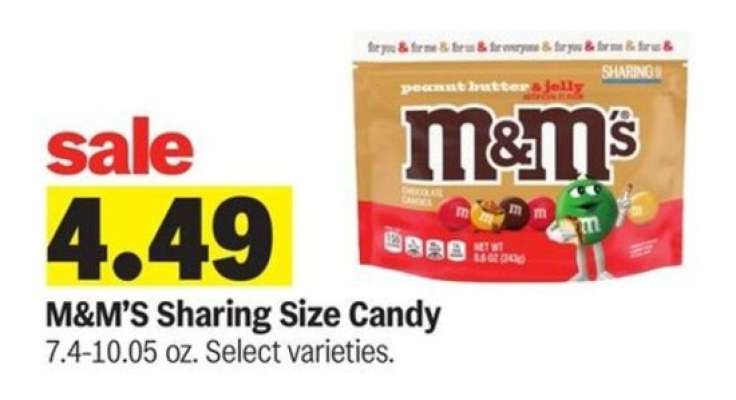 M&M's Sharing Size Candy