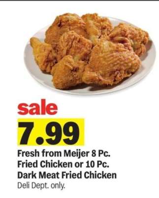 Fresh from Meijer Fried Chicken