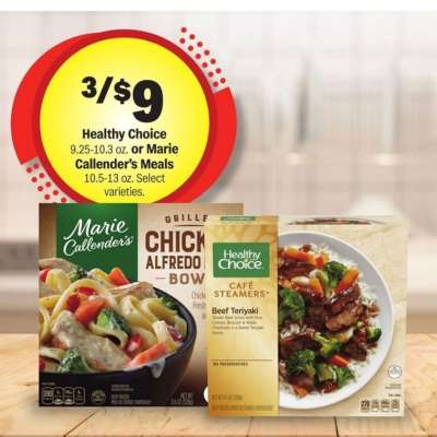 Healthy Choice or Marie Callender’s Meals