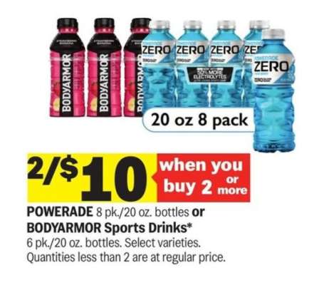 POWERADE or BODYARMOR Sports Drinks