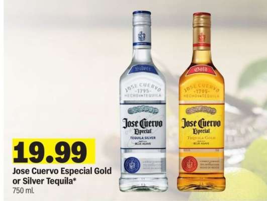 Jose Cuervo Especial Gold or Silver Tequila